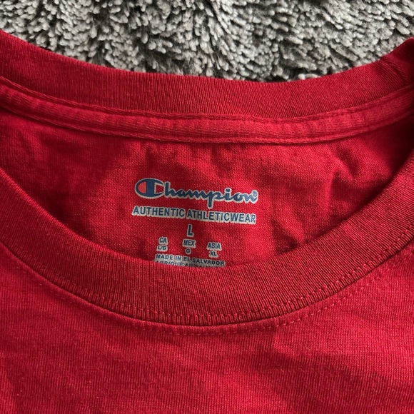 Champion Red Indiana Hoosiers Dad T-Shirt - Picture 3 of 4